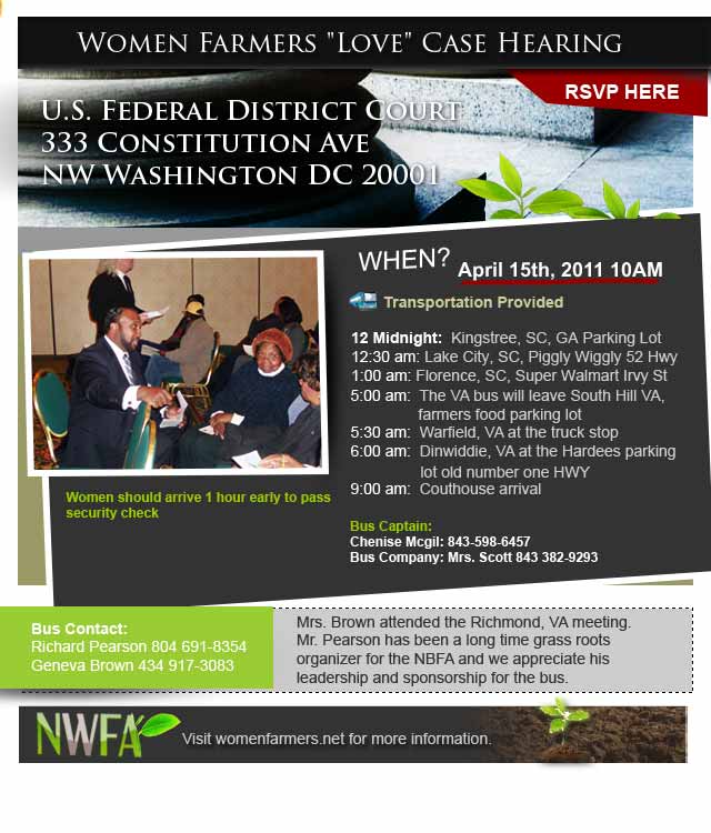 Love Court Hearing US Federal Building Washington, DC April 15th